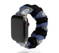 South Dakota Heart Flag Soft Elastic Scrunchie Watch Strap Compatible with IWatch Series 6 5 4 3 2 1 Printed Wristbands Bands