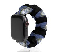 South Dakota Heart Flag Soft Elastic Scrunchie Watch Strap Compatible with IWatch Series 6 5 4 3 2 1 Printed Wristbands Bands