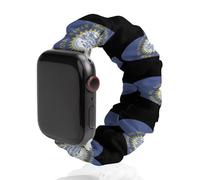 South Dakota Heart Flag Soft Elastic Scrunchie Watch Strap Compatible with IWatch Series 6 5 4 3 2 1 Printed Wristbands Bands