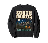 South Dakota Made For Camping Tent Campfire Night Gift Sweatshirt