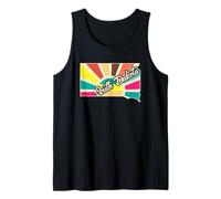 South Dakota Pride Retro State Design Map Art Vibes Tank Top