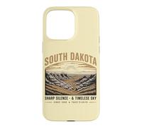 South Dakota Sharp Silence & Timeless Sky Vintage Landscape Case for iPhone 15 Pro Max