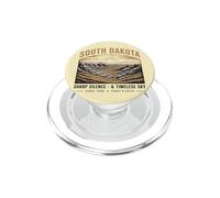South Dakota Sharp Silence & Timeless Sky Vintage Landscape PopSockets PopGrip for MagSafe