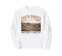 South Dakota Sharp Silence & Timeless Sky Vintage Landscape Sweatshirt
