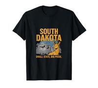 South Dakota Small State Big Pride Vintage Design T-Shirt