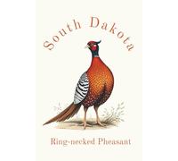 South Dakota State Bird, Ring-necked Pheasant (Phasianus colchicus) Notebook, Journal for Men, Women, Young Adults, Teens, Kids, Gift for Bird ... 120 White Lined Pages, 6"x9", Eco-Friendly