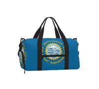 South Dakota State Flag Sports Duffel Bag-Weekender with Shoe Compartment
