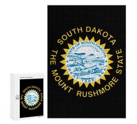 South Dakota State Flag Stylish Adults Jigsaw Puzzle Funny Wooden Educational Game Art Home Decor