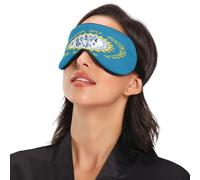 South Dakota State Flag Travel Essential Sleep Mask for Side Sleeper with Elastic Adjustable Band Blackout with Adjustable Strap Sleep Mask for Side Sleeper Travel Home Nap Rest