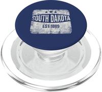 South Dakota vintage state Est 1889 proud patriot flag stars PopSockets PopGrip for MagSafe