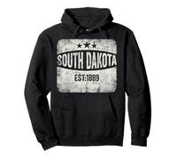 South Dakota vintage state Est 1889 proud patriot flag stars Pullover Hoodie