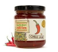 South Devon Chilli Farm - Fresh Chilli Jam (250g Jar) - Ideal Condiment for Cheese, Meats & Eggs - Gluten Free and Vegan Friendly - Sweet and Spicy Jam