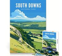 South Downs National Park for Adults 1000 Piece Jigsaw Puzzle Mind Power Cozy Relaxation Uniform Edges Nice Gift (50x75cm)