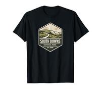 South Downs National Park UK Hiking Cycling Chalk Cliffs T-Shirt
