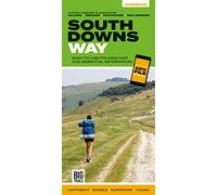 South Downs Way: Easy-to-use folding map and essential information, with custom itinerary planning for walkers, trekkers, fastpackers and trail runners (Guidemaps) (Big Trails Guidemaps)