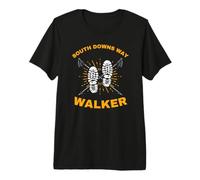 South Downs Way Walker Walking Rambling Footpath Premium T-Shirt