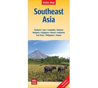 South East Asia nel. map Taiwan: Thailand - Laos - Cambodia - Vietnam - Malaysia - Singapore - Brunei - Indonesia - East Timor - Philippines - Taiwan