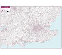 South East England Postcode District Map (Paper) | Maps International