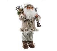 South Eastern Horticultural 30cm Standing Woodland Santa Figure & Sack Christmas Decoration Figurine