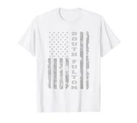 South Fulton, Georgia, American Flag Value Graphic T-Shirt, Men, White, XL