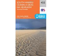 Explorer 455 South Harris Map With Digital Version, Orange One Size
