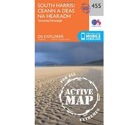 South Harris / Ceann a Deas na Hearadh Map | Weatherproof | Taransay / Tarasaigh | Ordnance Survey | OS Explorer Active Map 455 | Scotland | Walks | Hiking | Maps | Adventure: 455