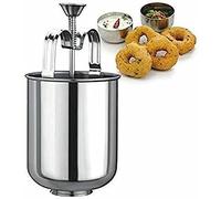 South Indian Stainless Steel Donut Maker/Mendu Vada Maker/Medu Vada Donut Maker Dispenser, Stainless Steel Tool Kitchen Pastry Making Bake Ware South Indian Crispy Medu Vada Machine (Pack Of 1)