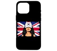 South Korea Britain Flag Women Roots British Korean Heritage Case for iPhone 16 Pro Max