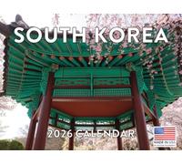 South Korea Calendar 2026 Monthly Wall Calender 12 Month | American Made In The USA