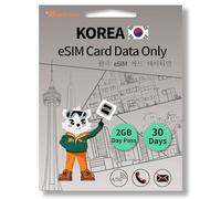 South Korea eSIM Card - Prepaid Data Plans | Day Pass 2GB Daily Data,30 Days | High-Speed 4/5G LTE | Ideal for Travelers