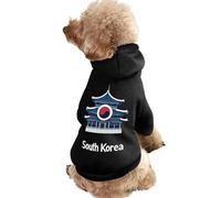 South Korea Flag Dog Hoodie Sweatshirt Pet Clothes Dog Pullover Sweaters Winter Jacket for Dogs Cats