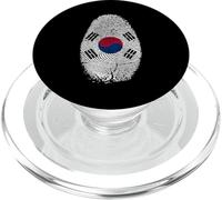 South Korea Flag Fingerprint DNA Gift for South Koreans PopSockets PopGrip for MagSafe