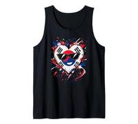 South Korea Flag South Korean Cartoon Heart Tank Top
