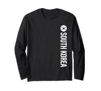 South Korea Flag Vertical Long Sleeve T-Shirt