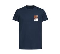 South Korea Football Cool Bunny Frame Kids T-Shirt - Navy / 3-4 years