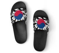 South Korea Hibiscus Flowers House Slippers Shower Slides Shoes