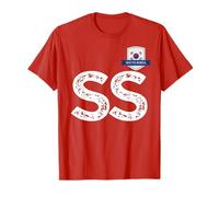 South Korea Human-Flag Letter S Letter S South Korea T-Shirt