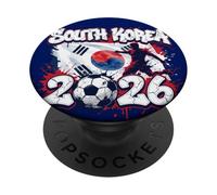 South Korea KOR 26 Fan Paint Splash Korean Flag Graffiti Art PopSockets Adhesive PopGrip