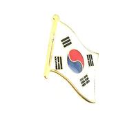 South Korea Korean Metal Country Flag Pin Badge