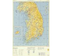 South Korea Map Journal: Vintage Map Notebook