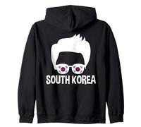 South Korea Men's Silhouette Korean Pride Sunglasses Zip Hoodie
