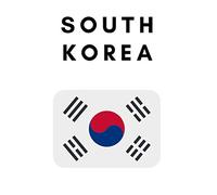 South Korea: Motivational Notebook, Diary, Journal, Country Flag, Composition Notebook, Gift, Country