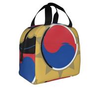 South Korea National Emblem Portable Lunch Bag Insulated Lunch Box Travel Tote Bag Lunch Box Reusable Thermal for Women Men Kids for School Outdoor Picnic