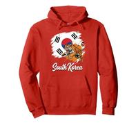 South Korea National Flag With Siberian Tiger Pullover Hoodie