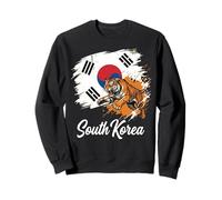 South Korea National Flag With Siberian Tiger Sweatshirt