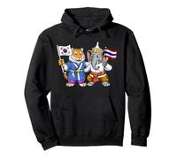 South Korea Thailand Flag Korean Thai Roots Korean Thai Pullover Hoodie