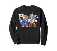 South Korea Thailand Flag Korean Thai Roots Korean Thai Sweatshirt