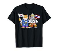 South Korea Thailand Flag Korean Thai Roots Korean Thai T-Shirt