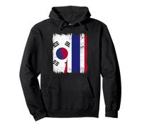 South Korea Thailand Half Flag Korean Thai Roots Pullover Hoodie