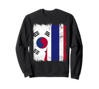 South Korea Thailand Half Flag Korean Thai Roots Sweatshirt